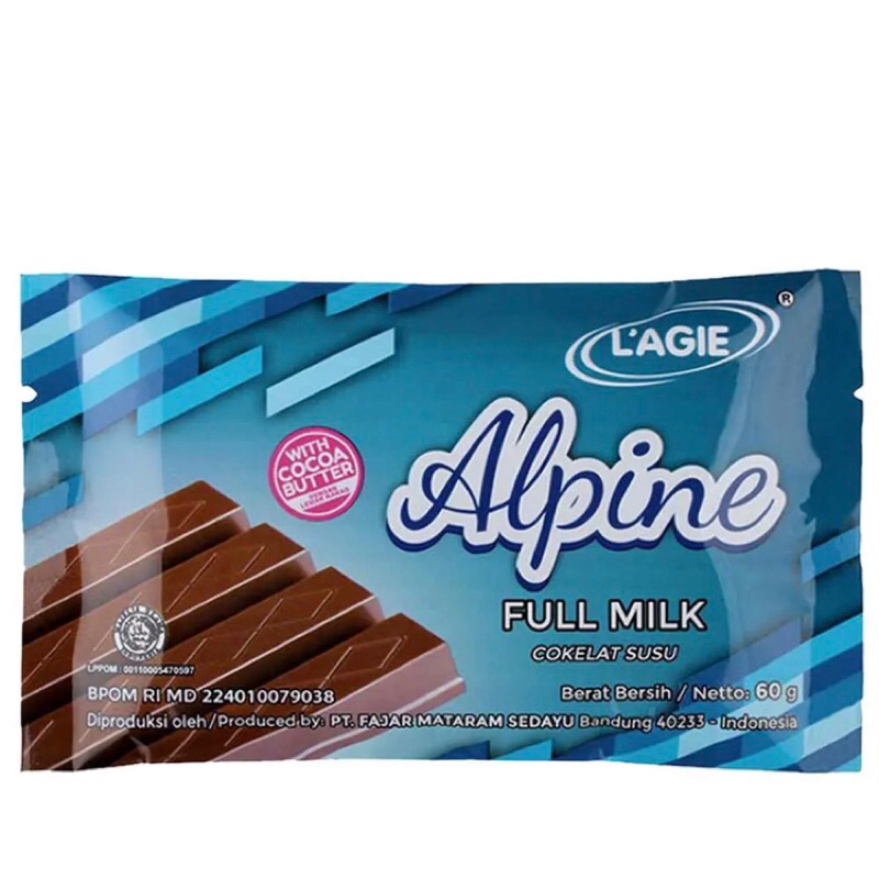 

L’agie lagie alpine Full milk cokelat 60g