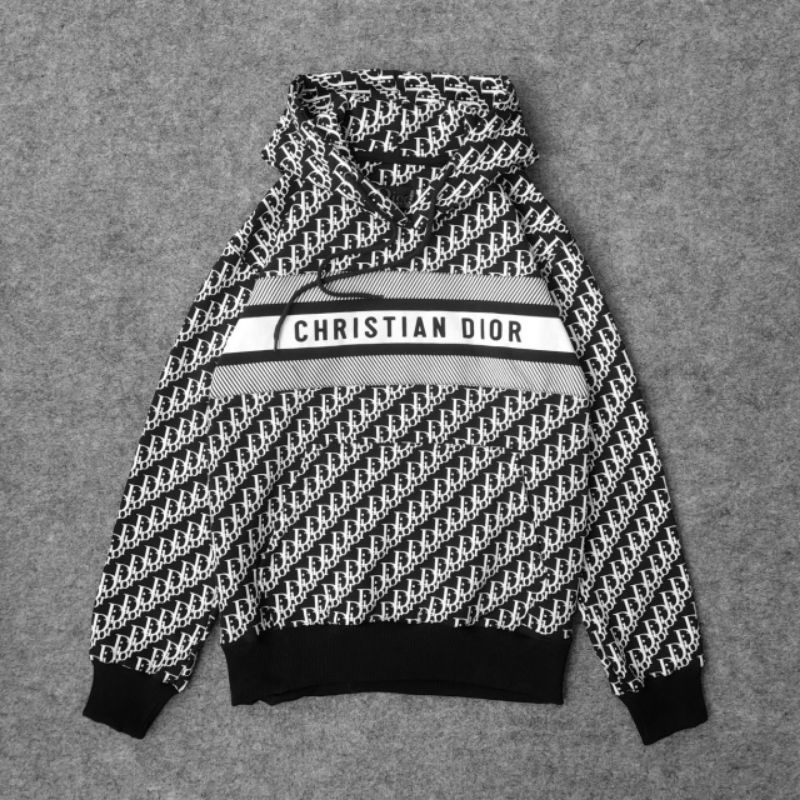 Hoodie Pria Wanita Sweater Jumper Christian Dior Full Print Premium Distro