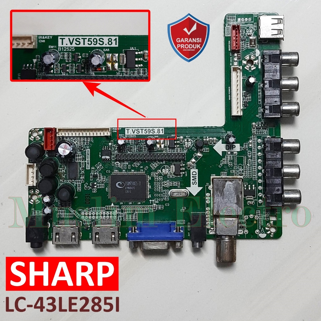 Mainboard LED TV Sharp LC-43LE285I LC43LE285 43LE285I 43LE285
