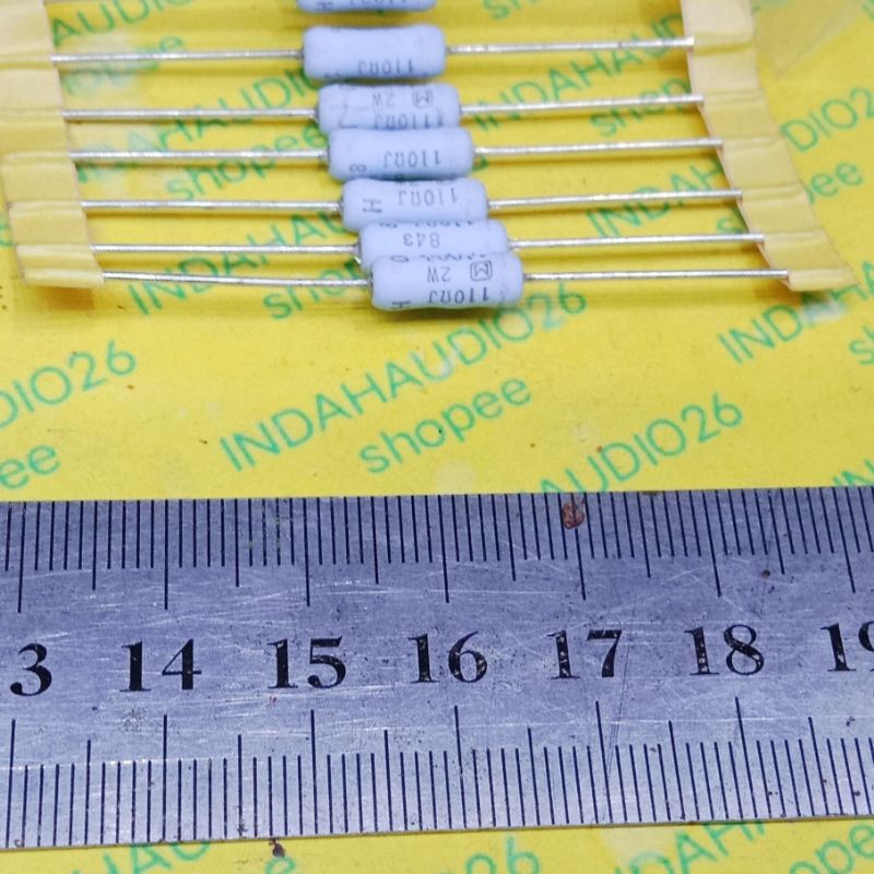 PANASONIC 110R 2W 5% kaki tembaga body kecil resistor 2watt 110 ohm