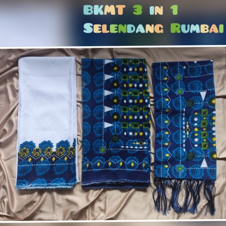 Pusat Garansi  Bahan seragam BKMT nasional Premium 3 in 1 bahan bajurokdn selendang jadi