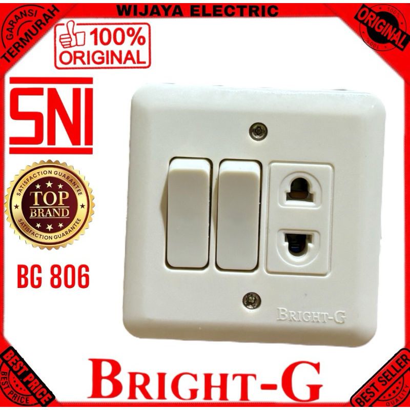 Bright G stop kontak + saklar seri BG 806 Seri stop