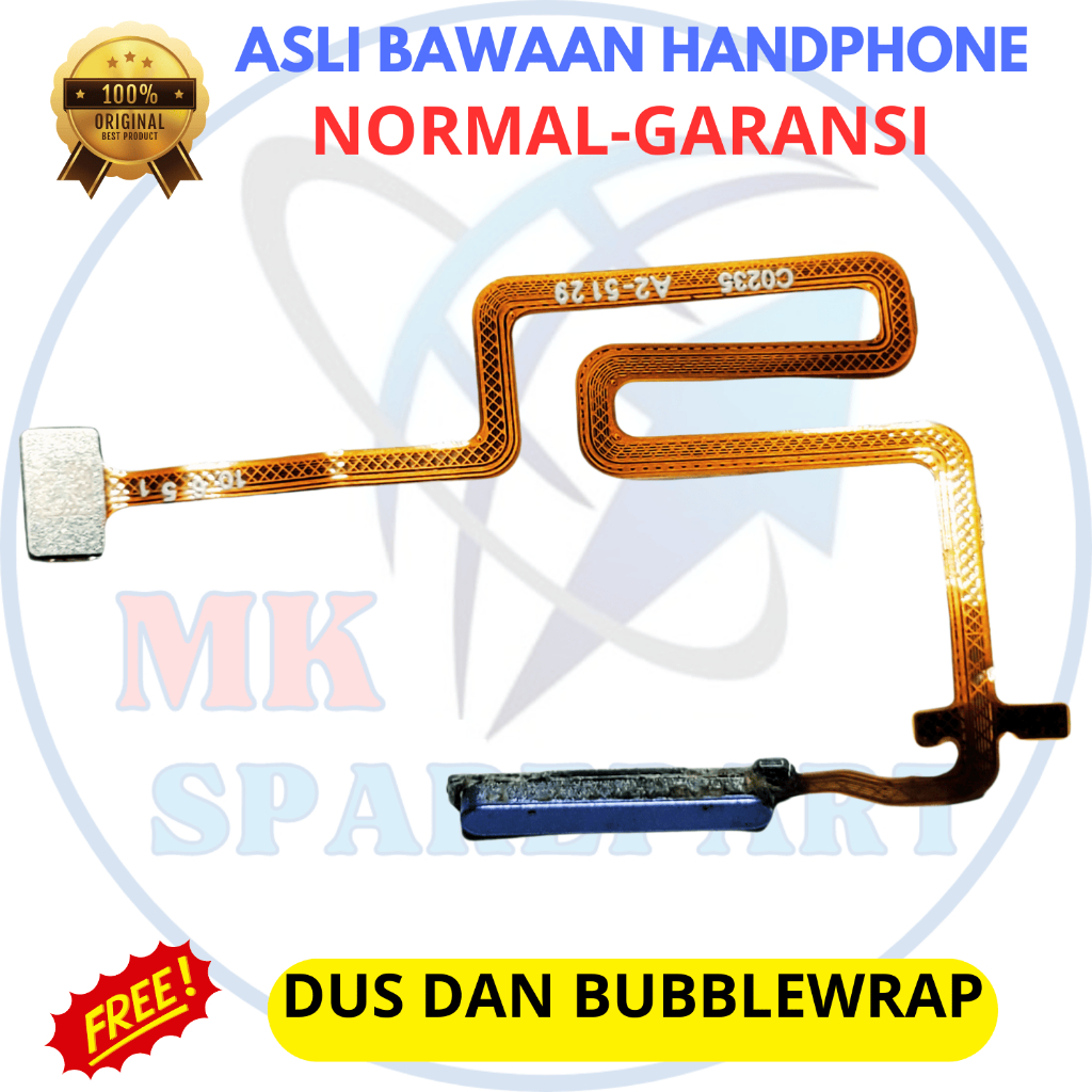 finger print realme 8i original copotan - 9i - c31 - c35 - a76 - a96 4g - sidik jari - asli cabutan