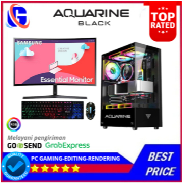 Paket Fullset PC Gaming Intel i7 3770  Geforce GTX 750Ti 4GB Ssd 256  lengkap LED 24 inc Keyboard Mo