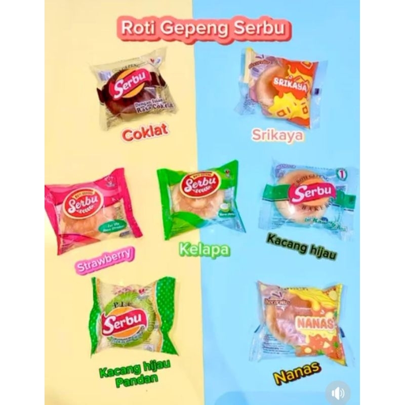 

Roti gepeng serbu dengan 7varian rasa