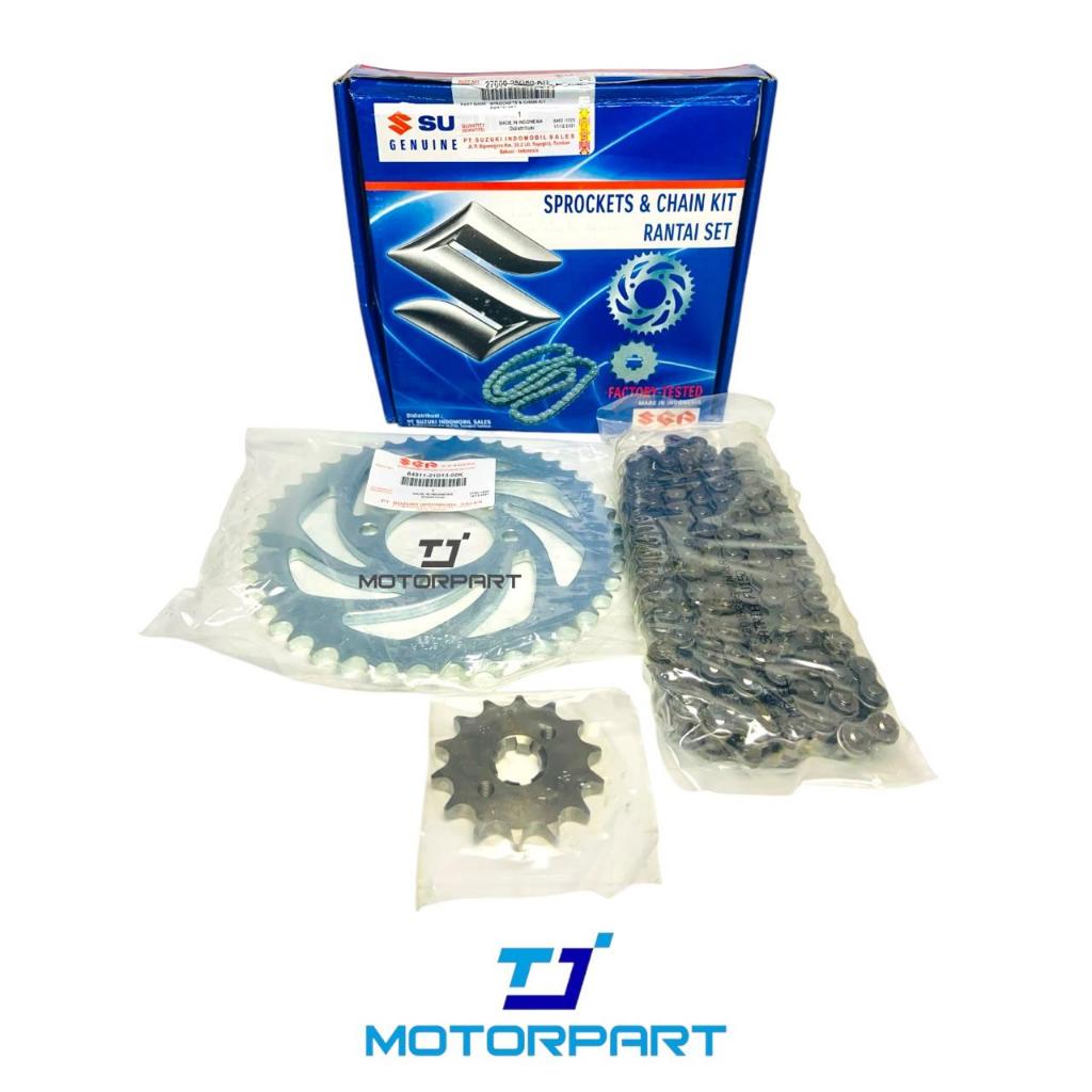 27000-25G60-KIT Gear Set Rantai Set Satria Fu 150 SUZUKI SGP 100% Original