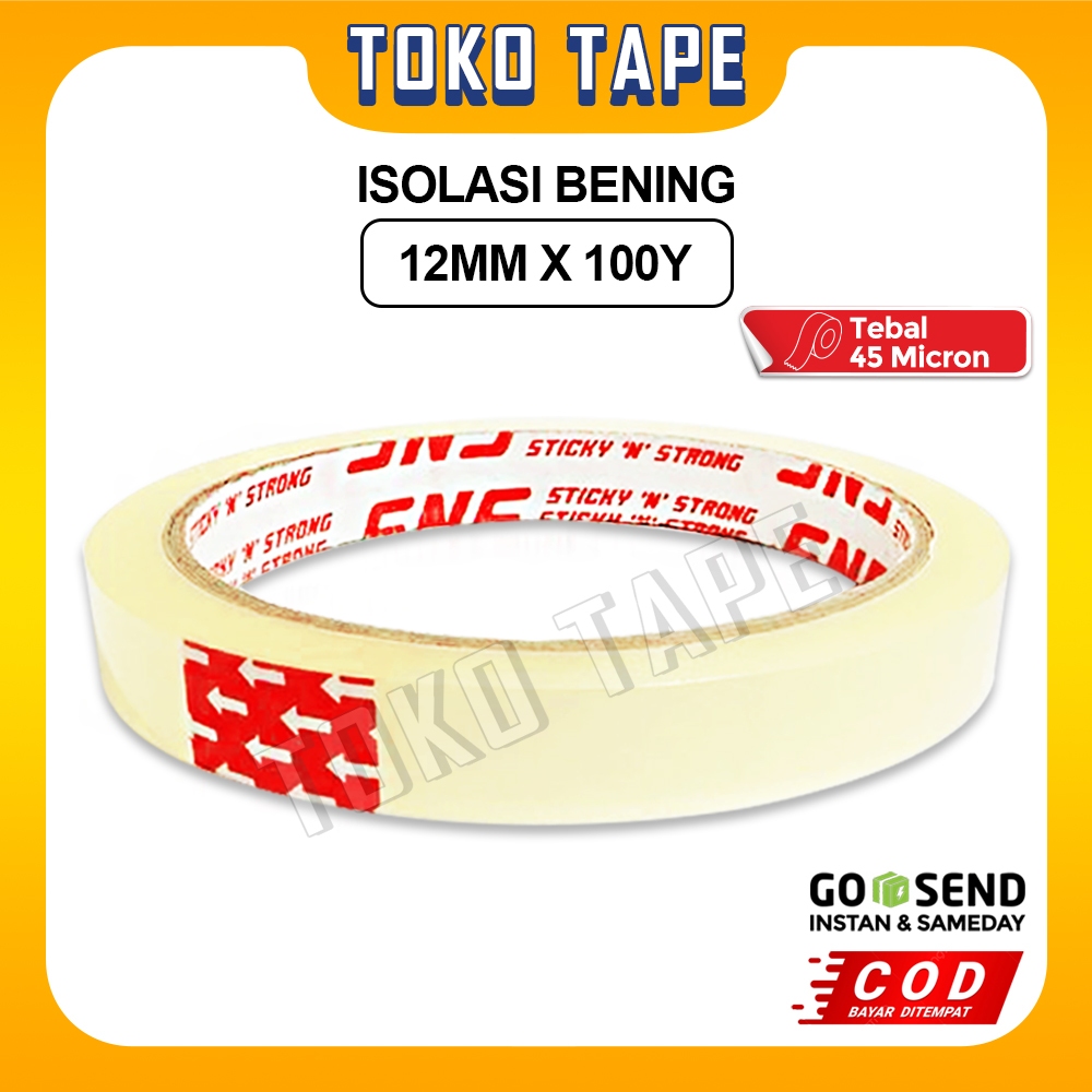 

ISOLASI BENING 1/2 INCH 12 MM x 100 YARD SNS KUALITAS NACHI DAIMARU