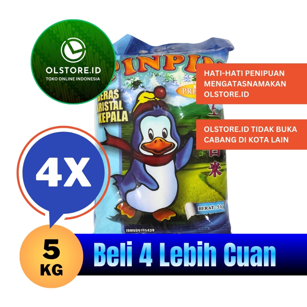 

Beras Pinpin 5kg Isi 4 sak