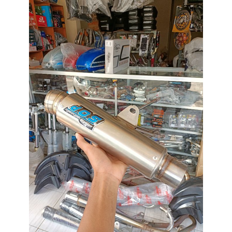 Silincer dos kompetisi bas gahar saringan separo inlet 50 mm panjang 25 cm