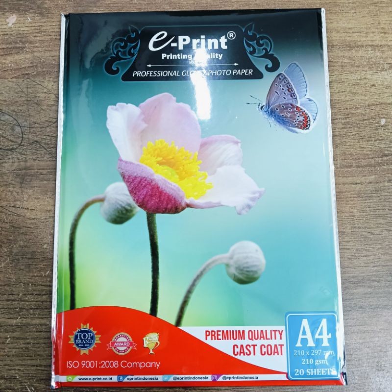 

E-PRINT GLOSSY PHOTO PAPER A4 - KERTAS PHOTO 210 GSM