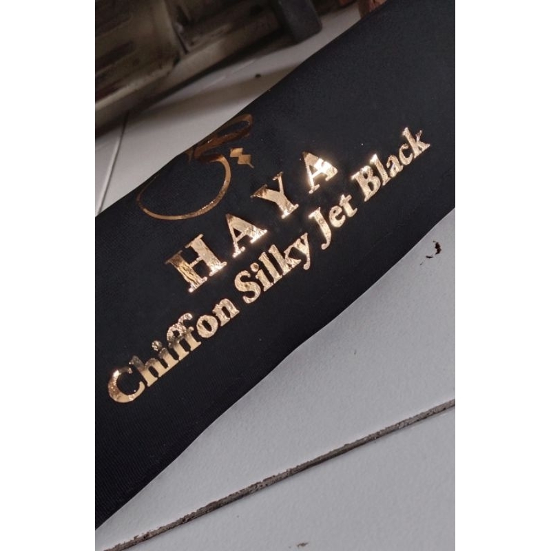 Haya Chiffon Silky Jetblack