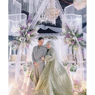 Besi dekorasi gapura jalan tinggi 2,5m