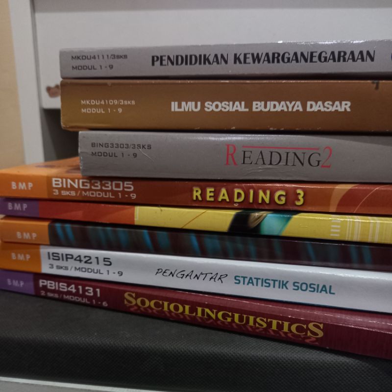 Preloved Bahan Ajar Cetak / Modul Sastra Inggris UT