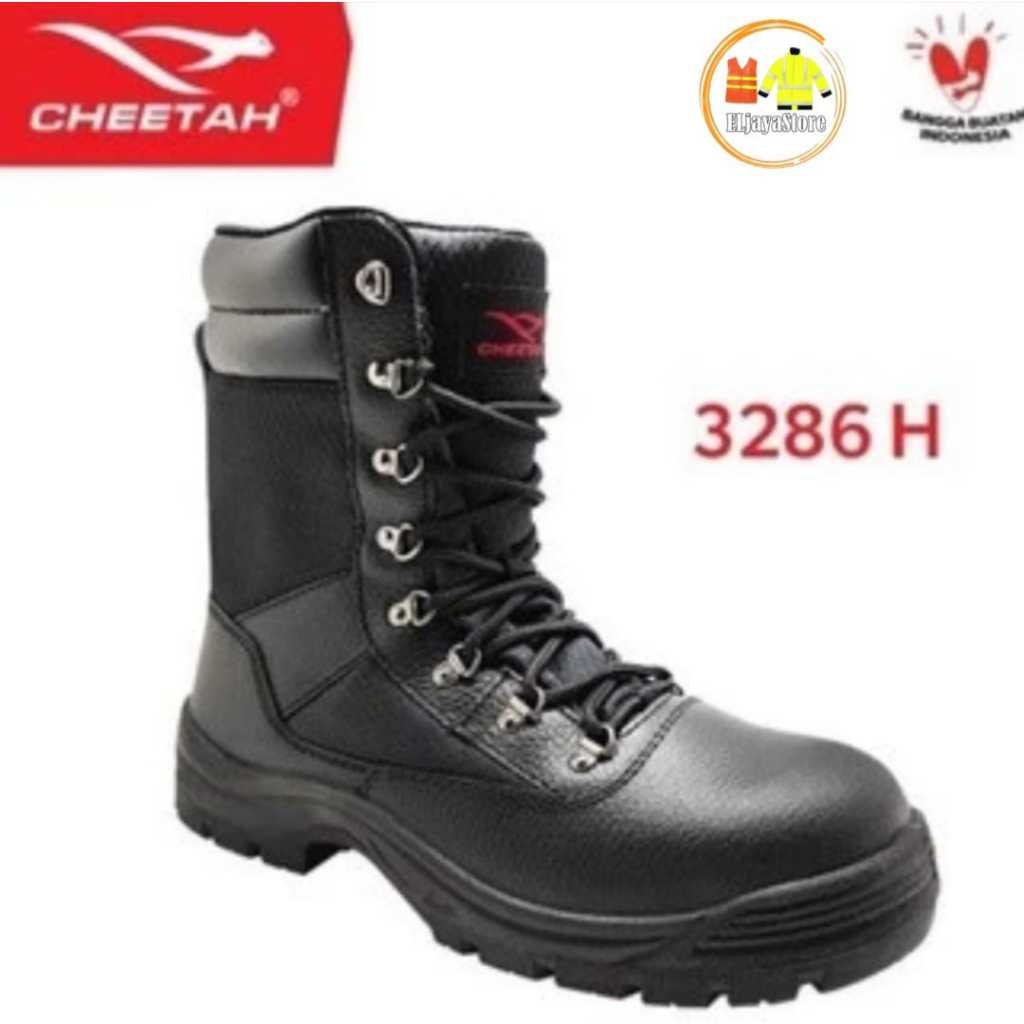 Sepatu Safety Shoes Cheetah 3286H / Sepatu PDL Satpam Pertambangan - 44
