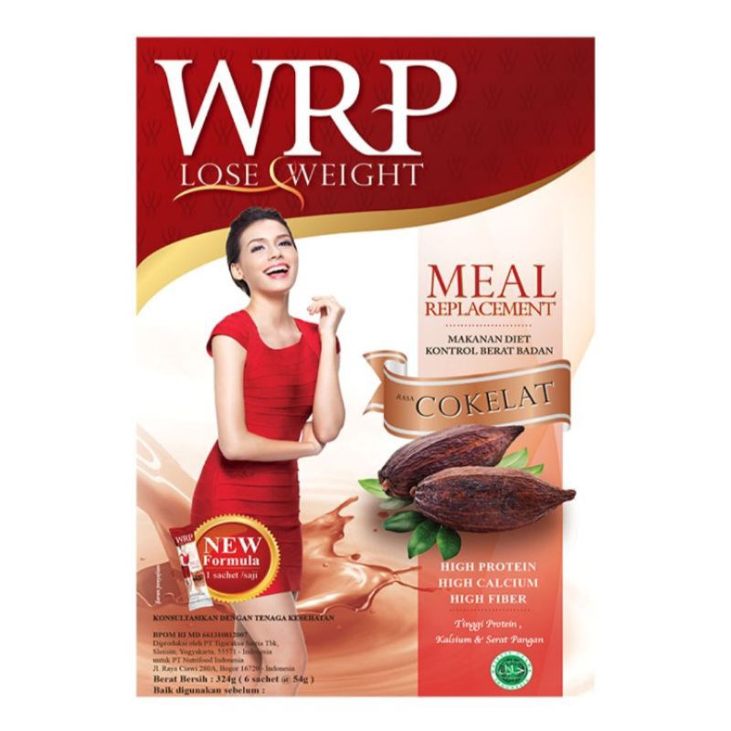 

WRP Lose Weight Meal Replacement Susu Bubuk Cokelat 324 g