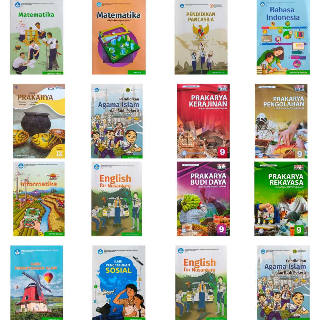 Ori Buku kelas 9 SMP Pancasila MTK Ipa Ips Inggris Informatika P5 Prakarya Kurikulum Merdeka