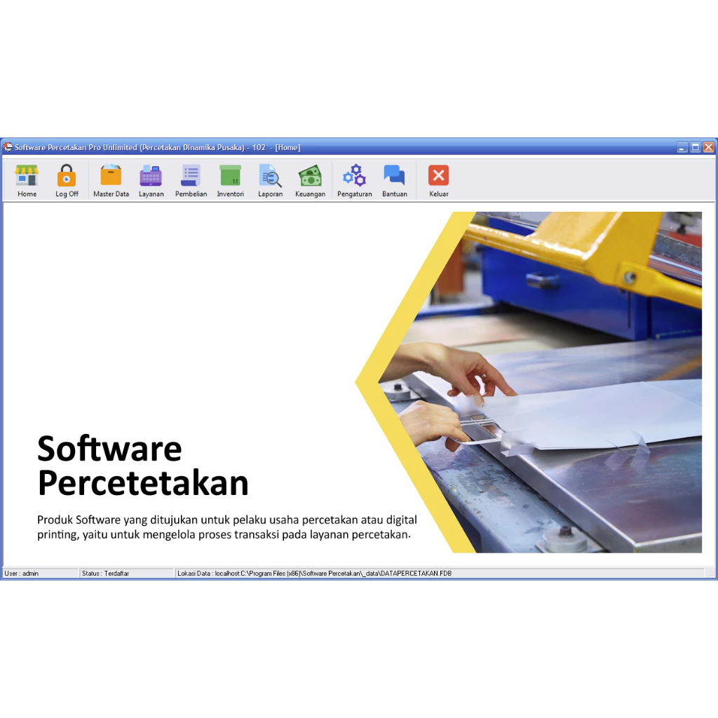 Software kasir Percetakan Support PPN