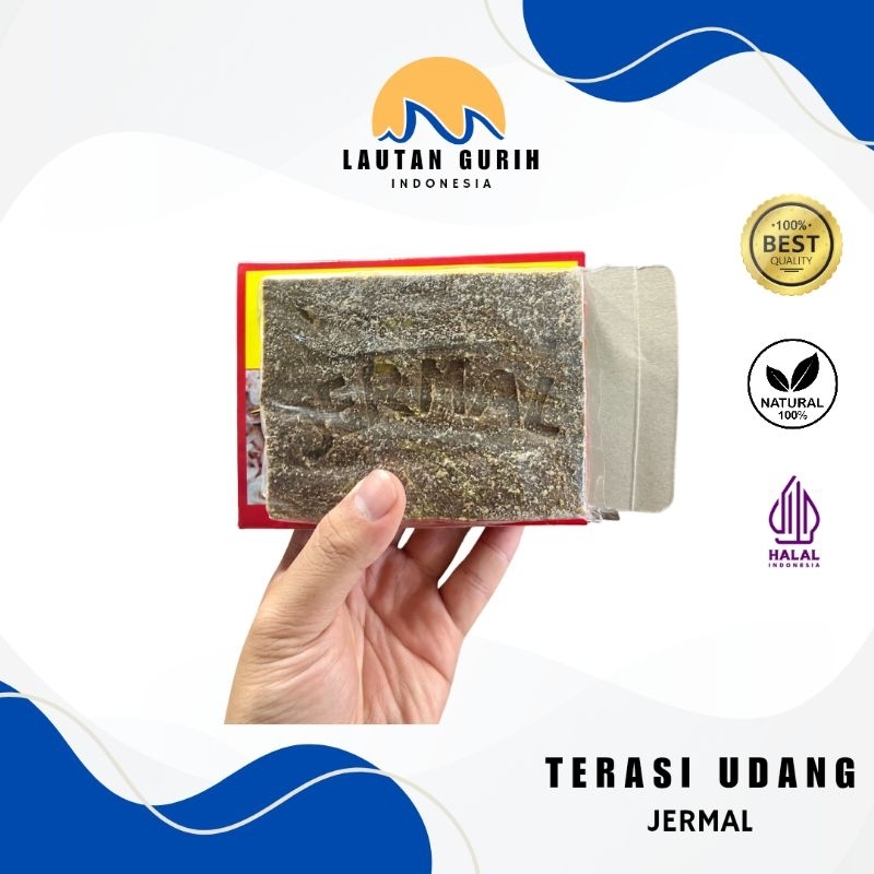 

Terasi Udang Belacan Jermal BK 777 UN Kering enak Asli Khas Medan Premium Halal Terdaftar ga pahit 200 gram