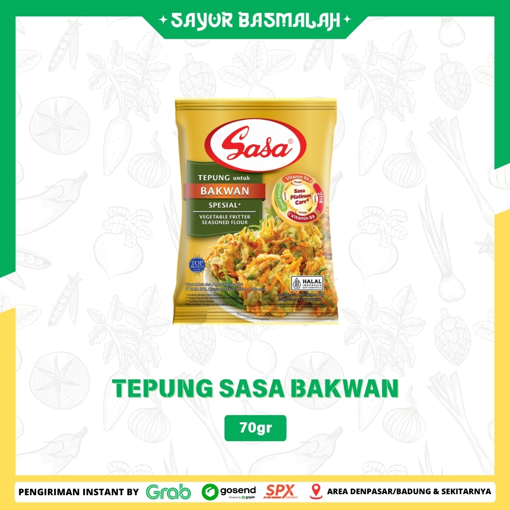 

Tepung Sasa Bakwan 70gr - Sayur Basmalah