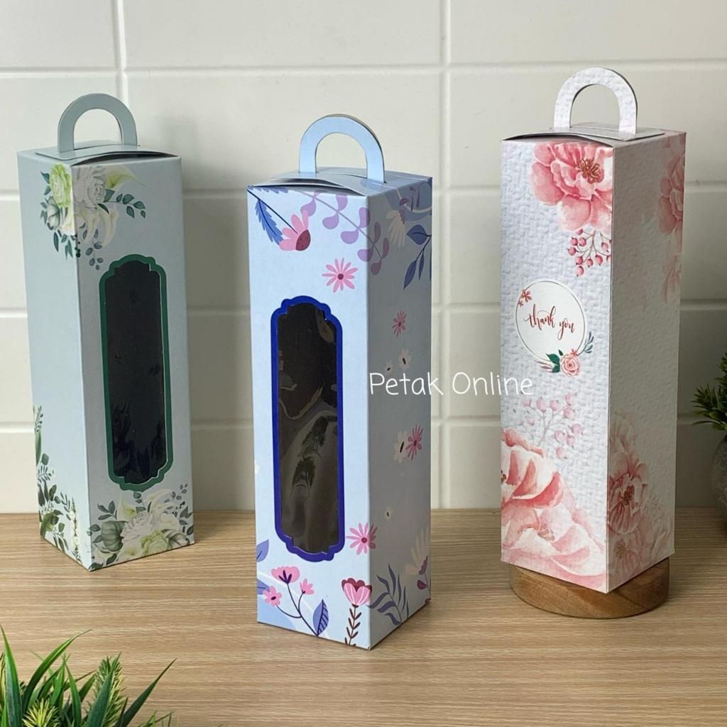 

25 Pcs Box Tenteng Tinggi Kemasan Botol/ Tumbler 7 x 7 x 24 Cm