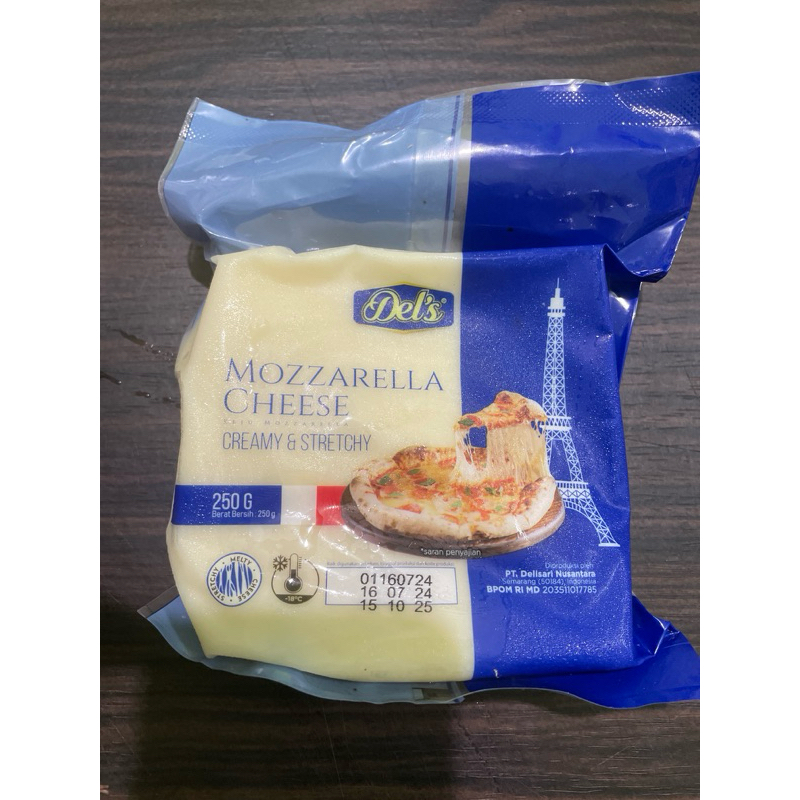 

del's mozzarella kemasan 250gr