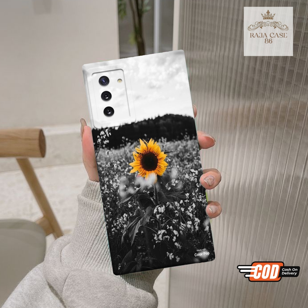 Softcase Samsung Galaxy Note 10 - rajacase - Casing Samsung Galaxy Note 10 - Motif case Bunga - Sams