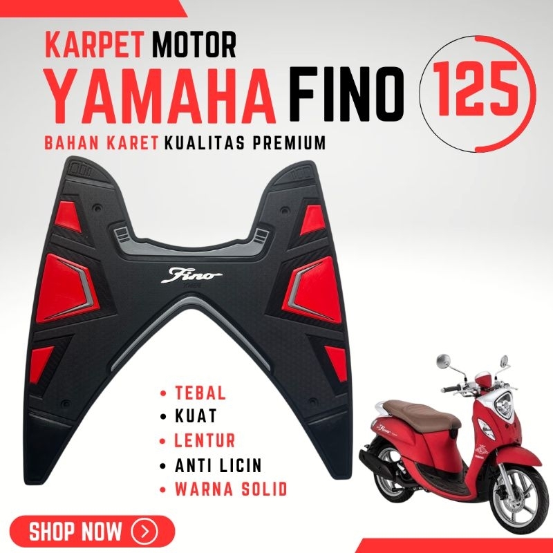 KARPET ALAS PIJAKAN MOTOR YAMAHA FINO 125 | AKSESORIS VARIASI FINO
