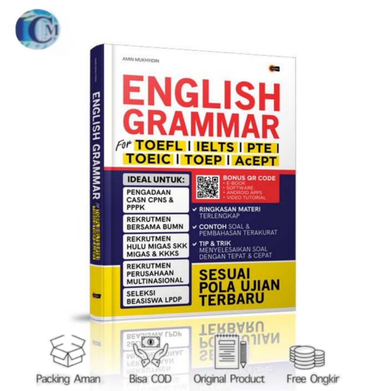 Buku English Grammar for TOEFL, IELTS, PTE, TOEIC, TOEP, AcEPT