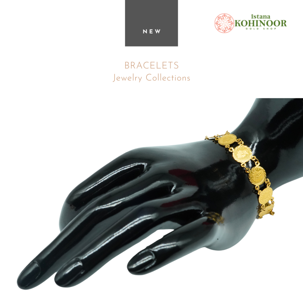 KOHINOOR NEW BRACELETS 23K GELANG EMAS POLOS