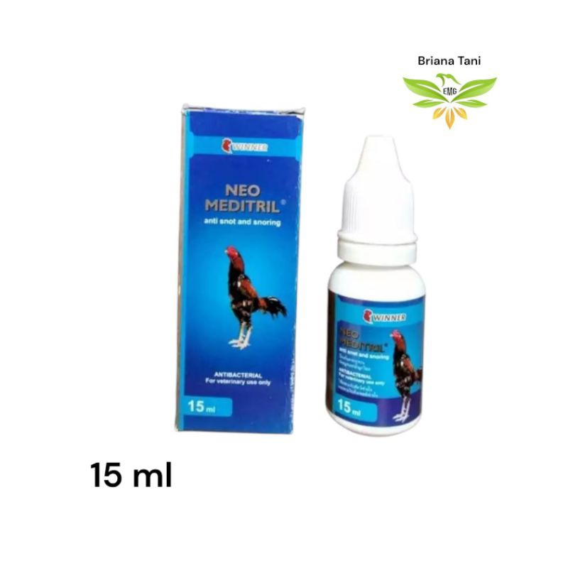 ￼Neo Meditril LAGA 15 ml Ngorok Snot Sesak Nafas Ayam Adu Kampung Winner Antibiotik Ayam Laga Medion