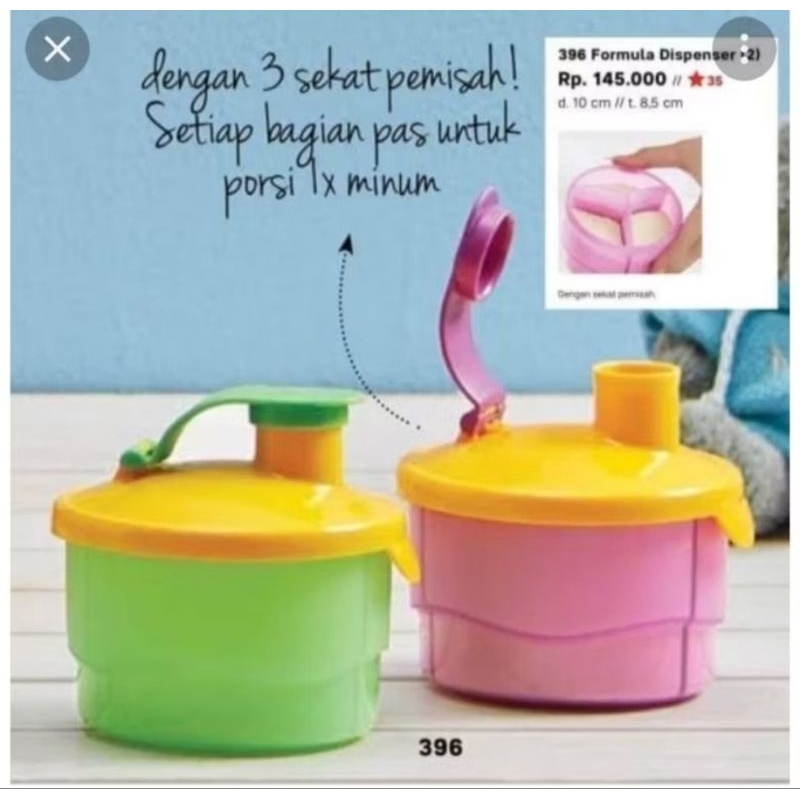 Tupperware Formula Dispenser 1pc Random Wadah susu bubuk bayi tempat bubur baby plastik sufor murah 