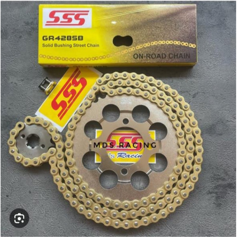 gear grand supra astrea supra fit lama 428 GEAR SET SSS 1 SET GEAR SSS 100% ASLI gear depan gear bel
