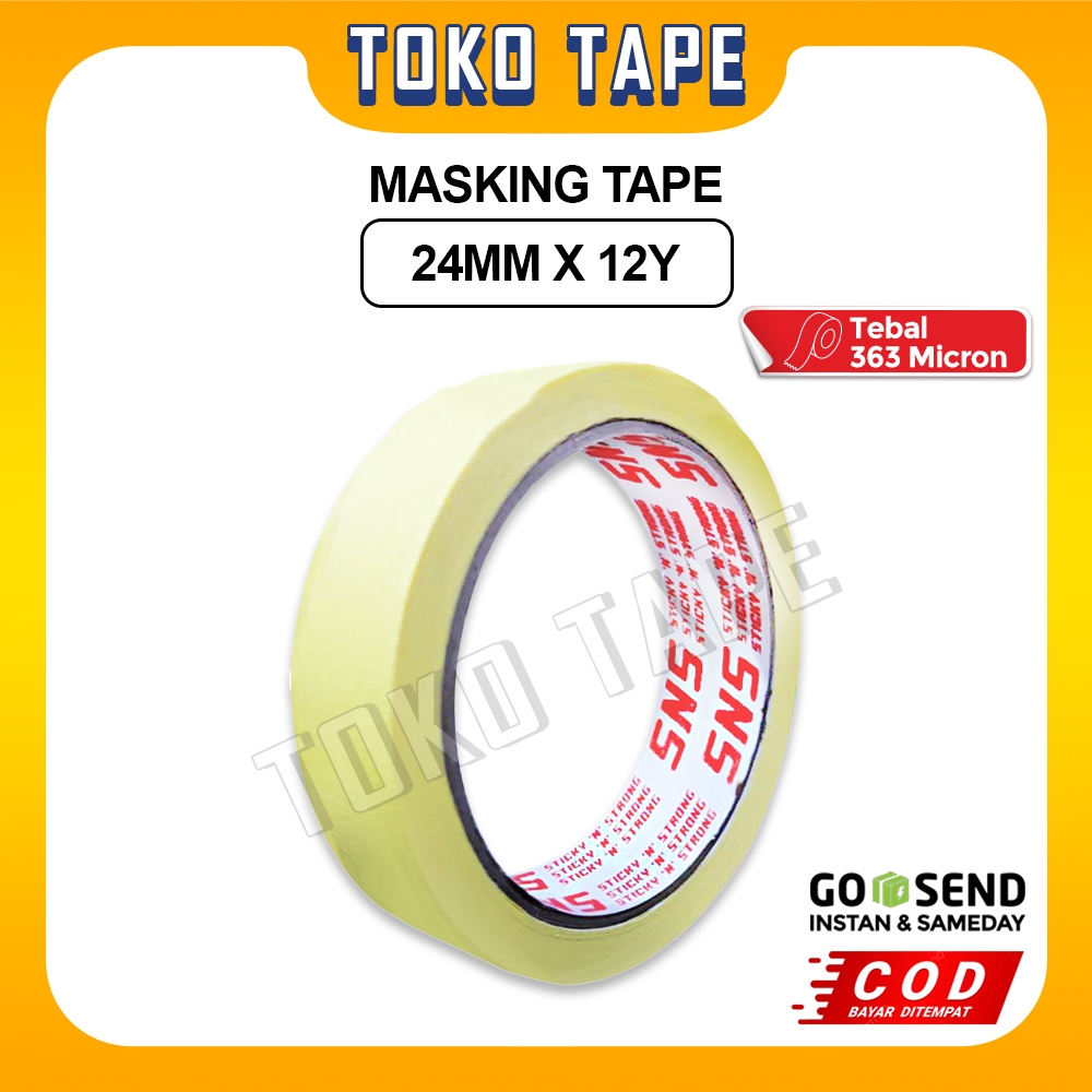 MASKING TAPE 1 INCH 24 MM SNS KUALITAS NACHI DAIMARU