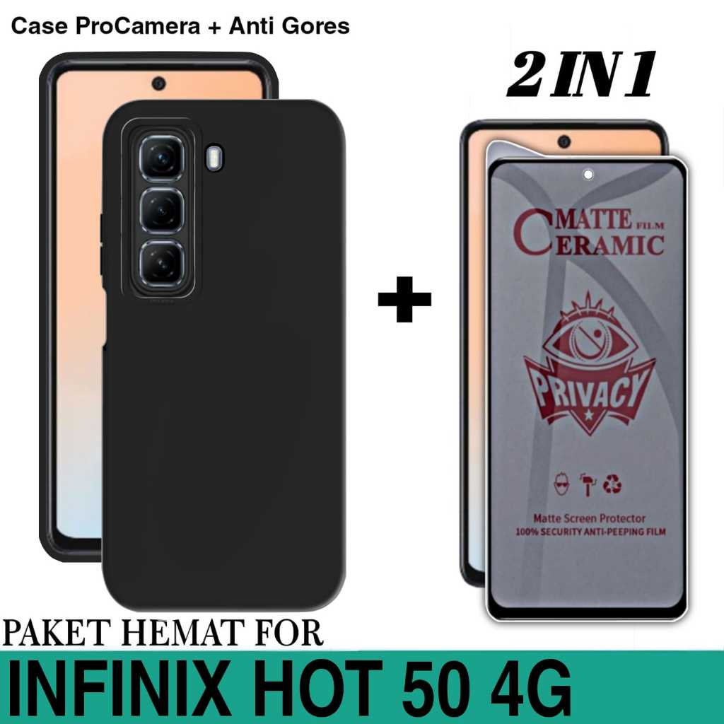 SOFT CASE INFINIX HOT 50 4G CASE LIQUID PRO CAMERA FREE CERAMIC ANTI SPY