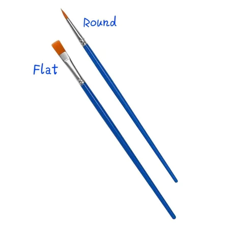 

Kuas Lukis Akrilik Bulu Nilon Cat Air/Kuas Cat Minyak/Set Kuas Lukis Lengkap Ujung Pointed Dan Flat - Artist Paint Brush S138