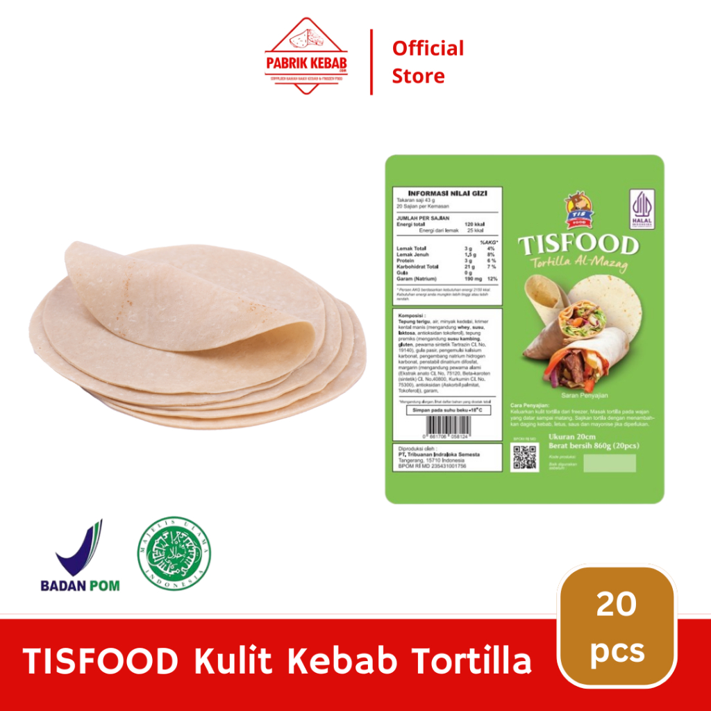 

Kulit Kebab Tortilla Al-Mazag Tisfood Roti Kebab Asli Original Lembut Enak Sehat