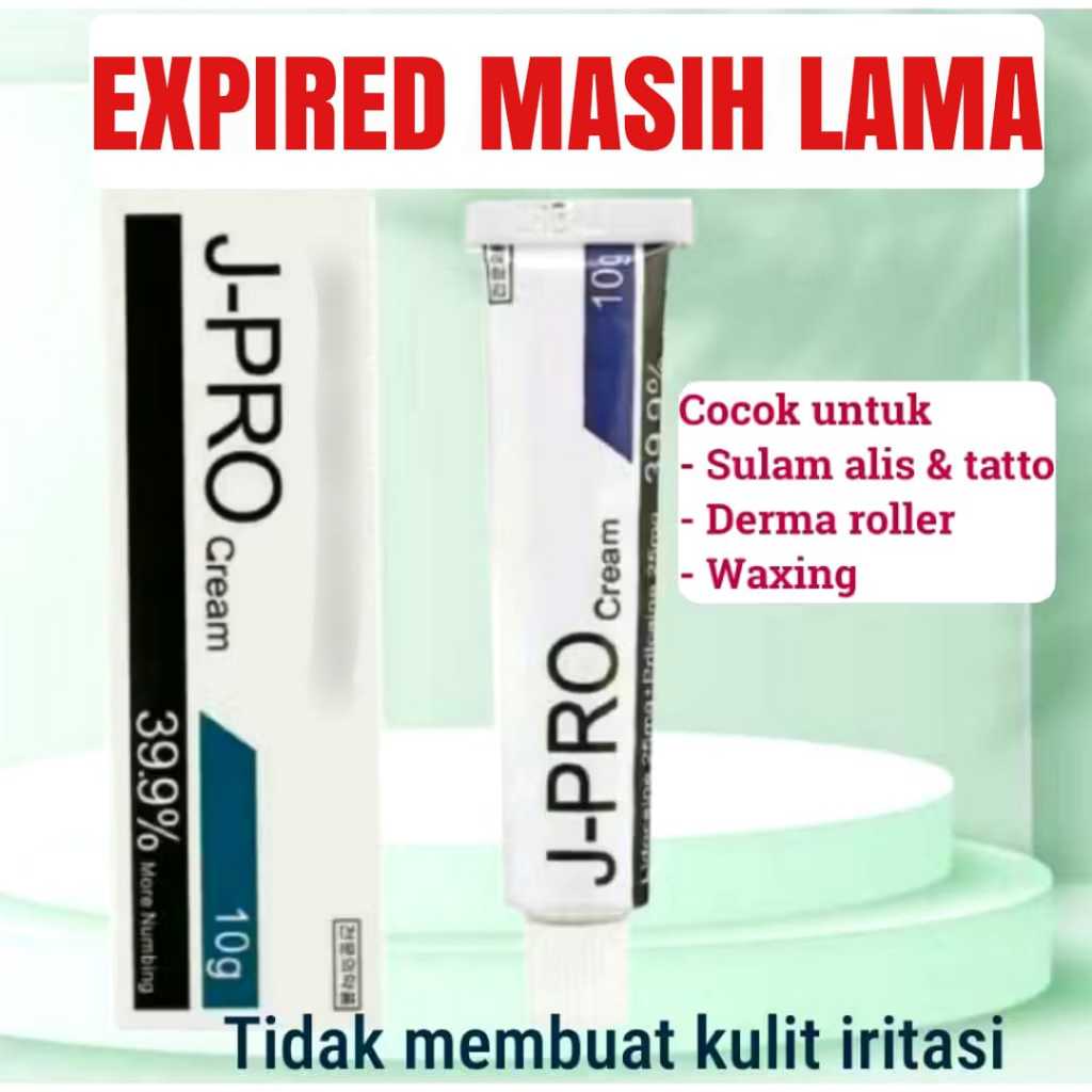 Anastesi Cream J PRO Untuk Sulam Alis Bibir 10g || Anastesi Cream J PRO Korea 10g Untuk Dermapen