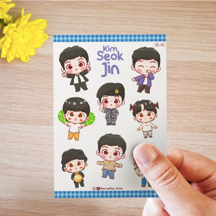 

Sticker sheet | Kim Seokjin Various Pose | For Deco and Journalling