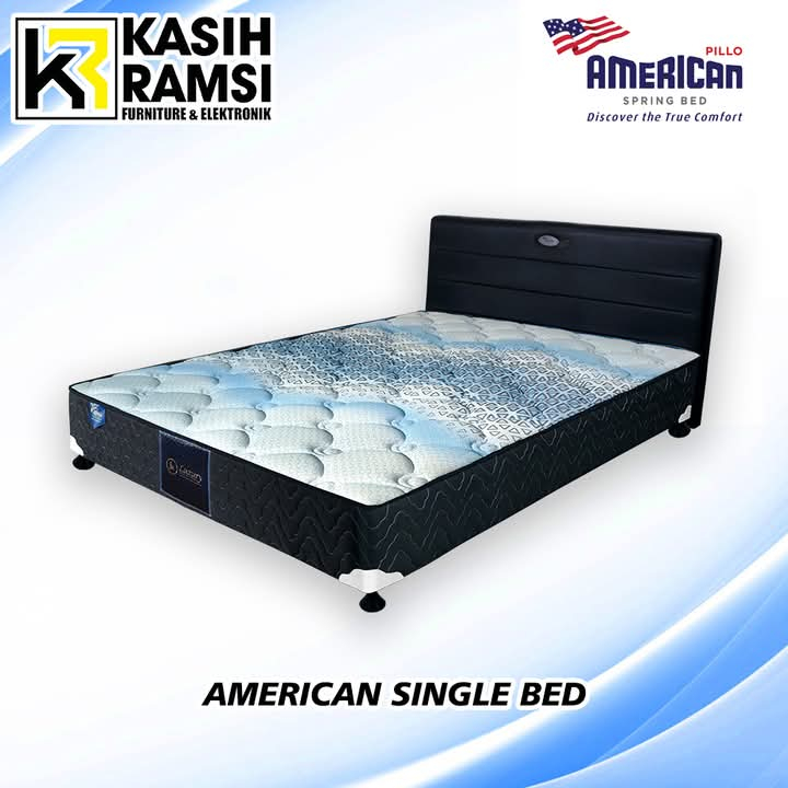 Kasur Spring Bed American Luxury Single Bed