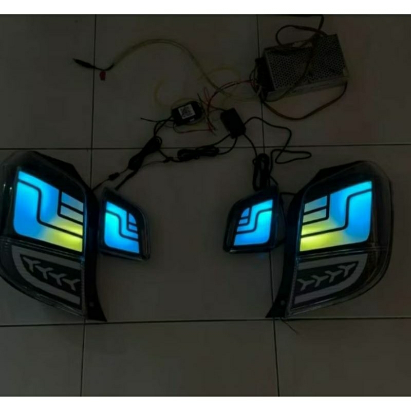 Stoplamp Agya Ayla 2019 Full custom RGB Matrix padlepop