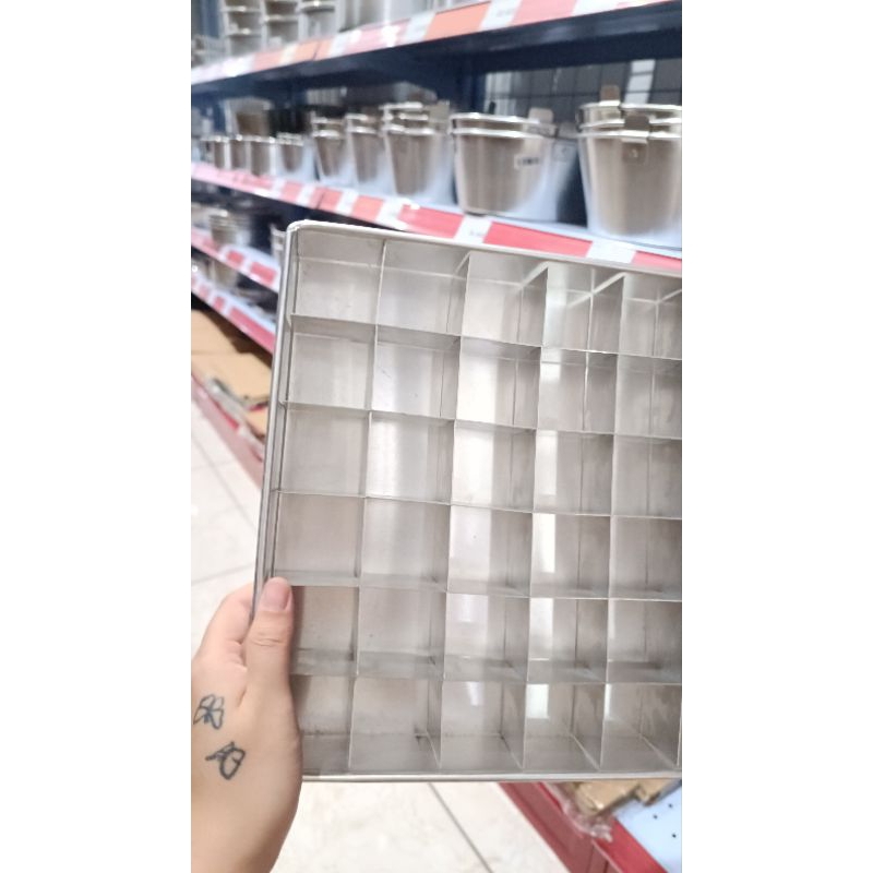 [ 24x24 CM ] Loyang Sekatan 24x24cm Tebal 08 / Loyang Fudgy Brownies 24x24 Tebal 08