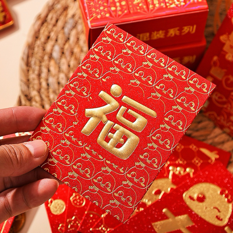 

[1BOX=36LEMBAR] ANGPAO IMLEK ULAR RED GOLD 2025