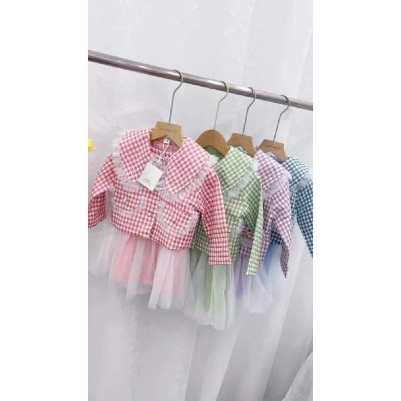 dres rompi anak 2ini1 import premium termurah ||| dres tunik import murah usia 3 sampai 8 tahun
