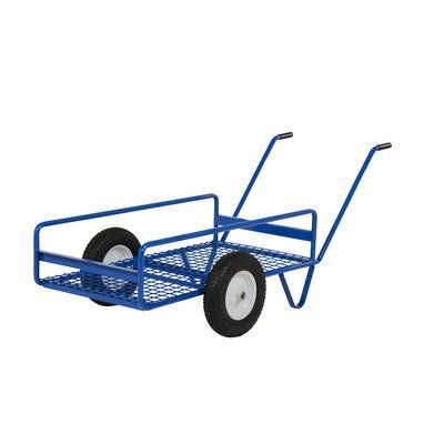 Gerobak Dorong Roda Dua Serbaguna Troli barang Besi 50x70 cm