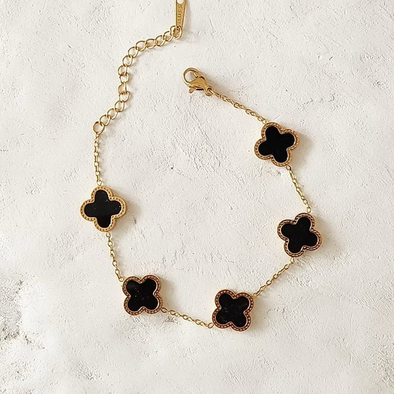 Gelang Wanita Natsliving Bracelet Van Cleef Dupe Clover Bracelet