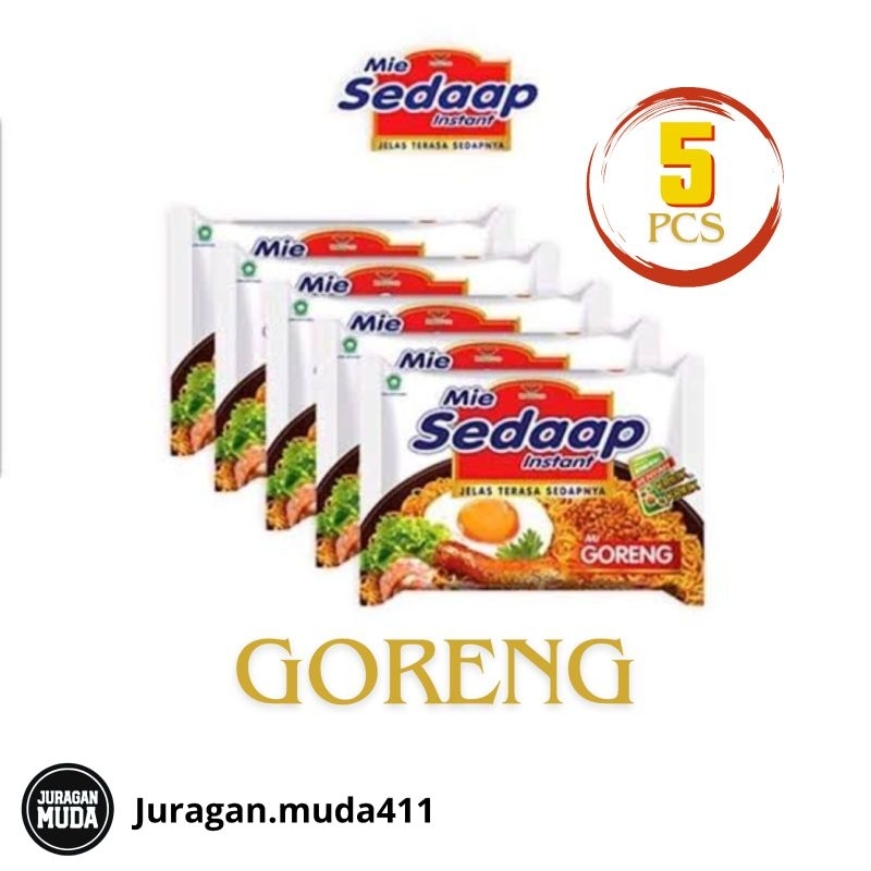 

Sedaap Mie Instan Goreng,Soto,Korean Spicy 5x90gr