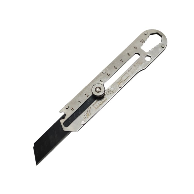 

Pisau Cutter Stainless Besar 14cm 9in1 Serbaguna / Slinding Knife Cutting Tool Bottle Opener / Pengencang Mur Baut / Pembuka Botol Kaleng / Alat Perlengkapan Sekolah Kantor Rumah Tangga Serbaguna / Pisau Pemotong Super Tajam Anti Karat Nyaman Digunakan