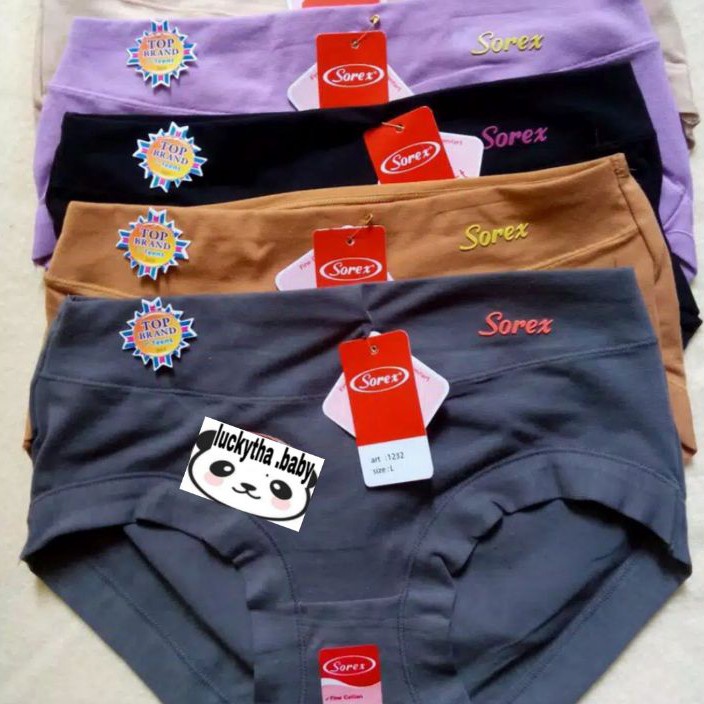 Grosir 6pcs cd sorex 1232 MLELQL  CD WANITA SOREX  CElana dalam sorex 1232  underwear sorex