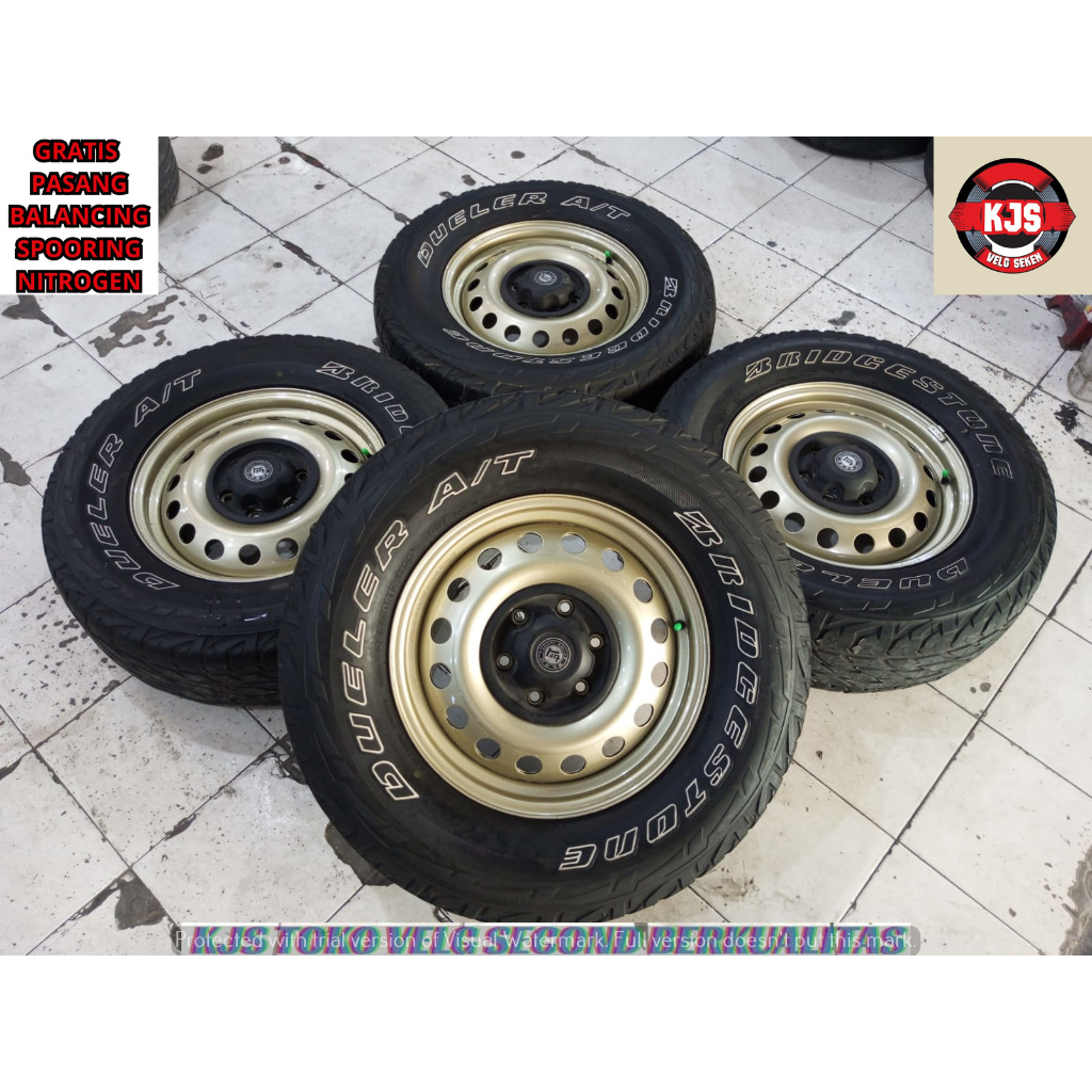 VELG KALENG SECOND COPOTAN HILUX DOBLE CABIN MADE IN THAILAND RING 17 LEBAR 6 RATA LOBANG PCD 6X139.