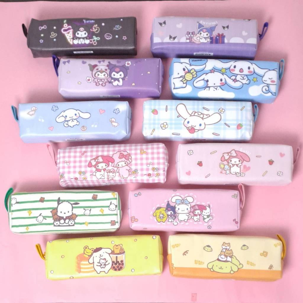 

Tempat Pensil Anak Kuromi Cinnamoroll My Melody Pencil Case Sanrio Karakter 20 x 5 x 6